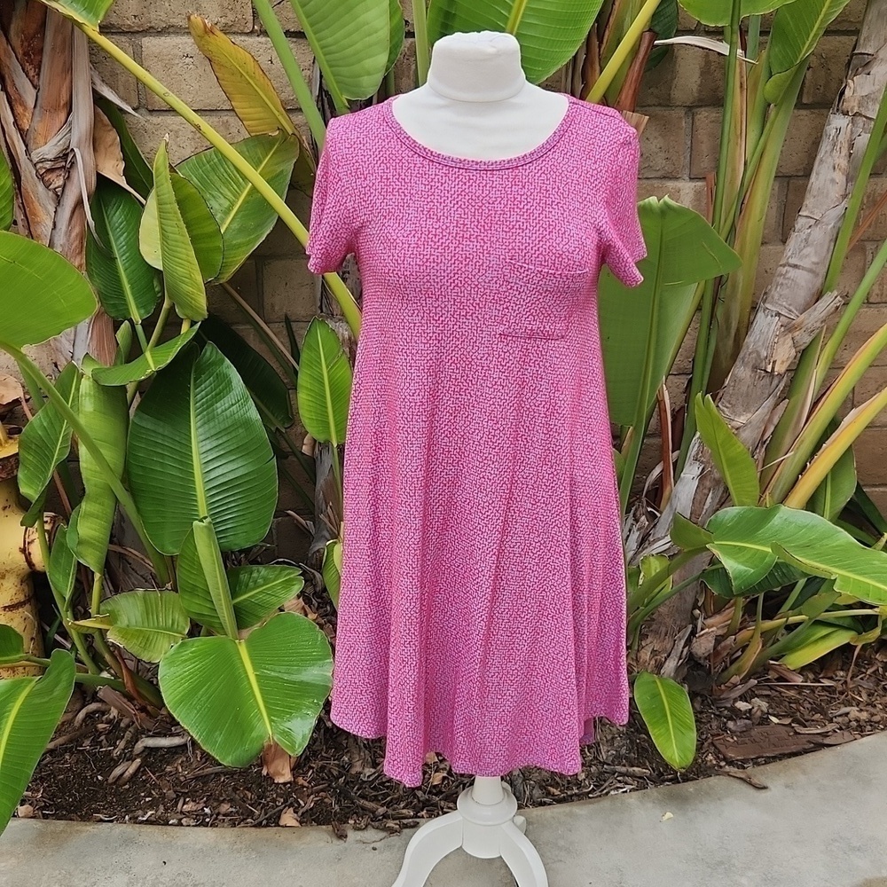 Lularoe Carly dress pink extra extra small